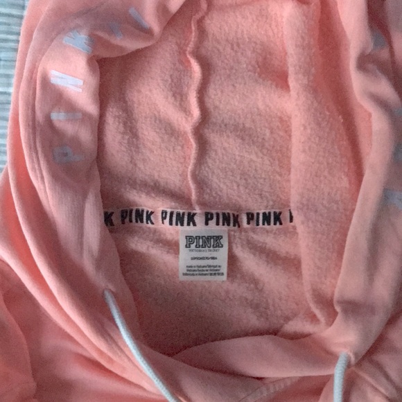 EUC: PINK Hooded Sweatshirt Peach - Picture 2 of 3